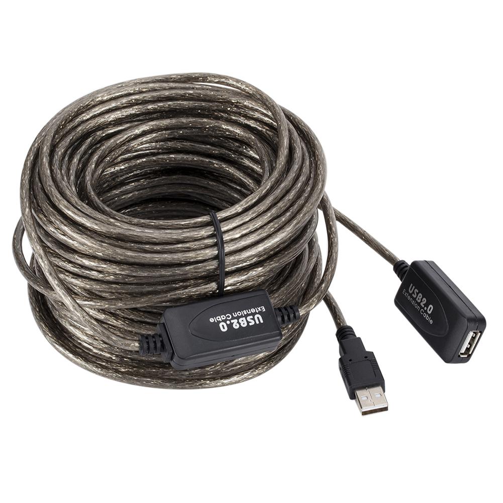 5/10/15/20 м USB 2.0 Удлинительный кабель Высокоскоростной Активный репитер Папа-Мама Удлинительный шнур для беспроводной сетевой карты USB-адаптер