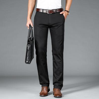 Новые осенние и зимние мужские брюки, трендовые универсальные повседневные брюки, мужские свободные прямые деловые повседневные брюки