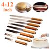4-12 Inch Stainless Steel Cake Spatula Butter Cream Icing Frosting Knife Smoother Kitchen Pastry Cake Decoration Tools Accessory