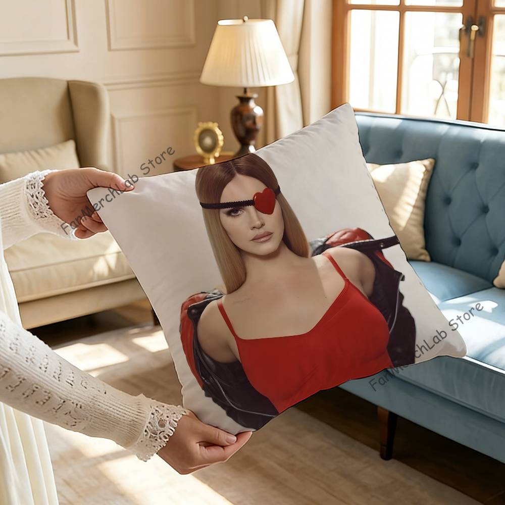 Singer LLana DelS Rey Printed Pillow Cover Cushion Case Simple Sofa Pillow Case No Pillow Core