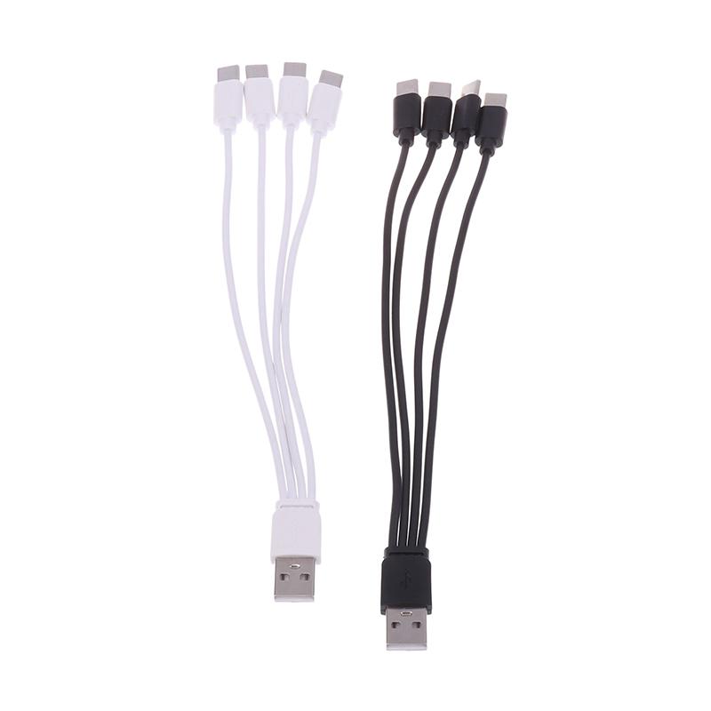 20 см 4 в 1 USB C зарядный кабель 4 порта USB разветвитель зарядный кабель разъем типа C для мобильных телефонов смартфонов планшетов