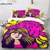Ретро Абстрактный Пододеяльник Король Королева Красочный Винтажный Стиль Комплект Постельного Белья Покрывало Наволочка, Размер Король Королева Полуторный для Мальчиков Девочек