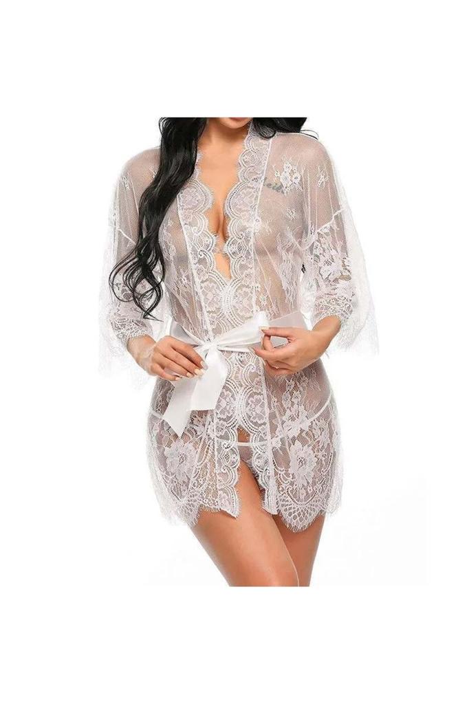 Women's Fashion New Dressing Gown Minella Lace Dressing Gown