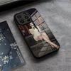 Чехол для телефона Lanas-w-Del-R-Rey Для IPhone 17 Air 16 E Pro Max 15 14 13 Mini 12 Pro 11 Max Plus Черная Стеклянная Крышка