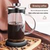 High Borosilicate Glass French Press Coffee & Tea Maker with Steel Lid