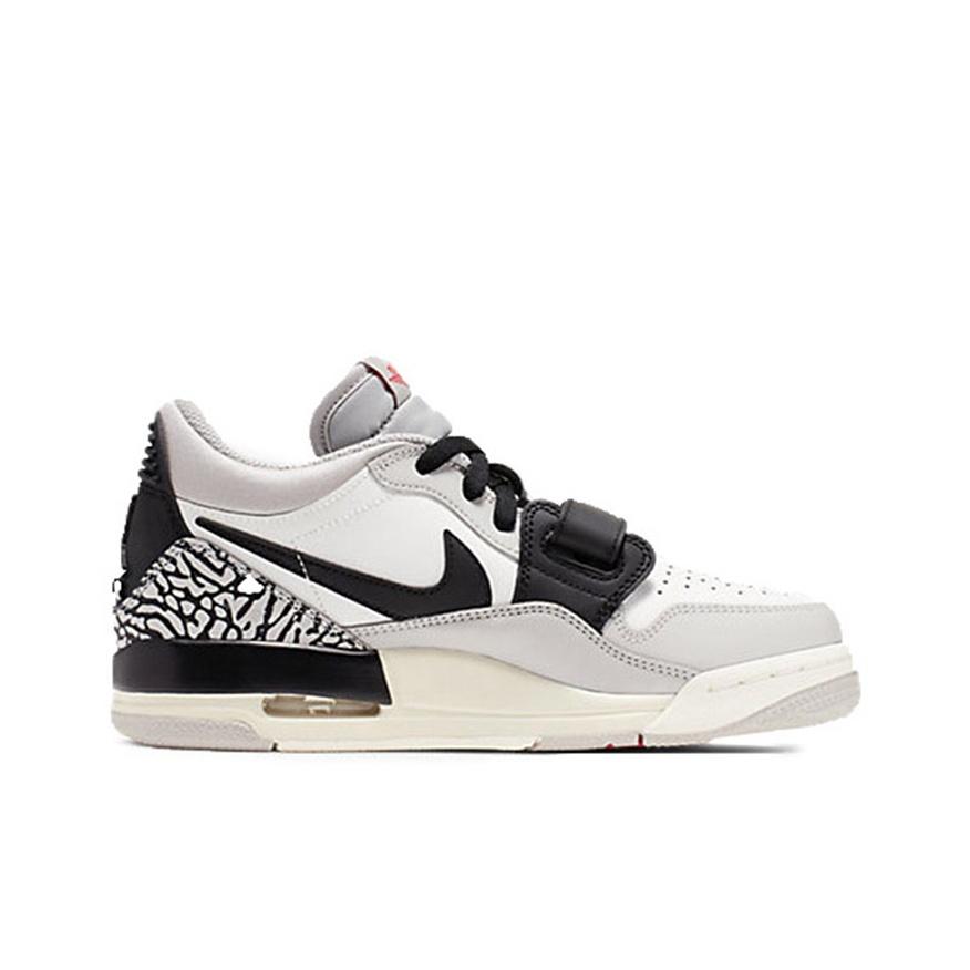 Новые Jordan Legacy 312 Low Tech Grey Fire Red Black GS CD9054-101