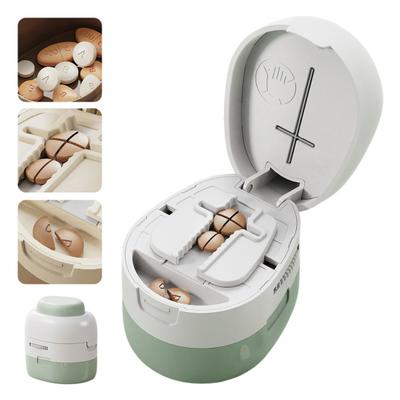 Резак для таблеток 2-в-1 Регулируемый разделитель таблеток 1/2 1/4 с острым лезвием Отсек для хранения Портативный безопасный резак для таблеток для крошечных, маленьких и больших таблеток