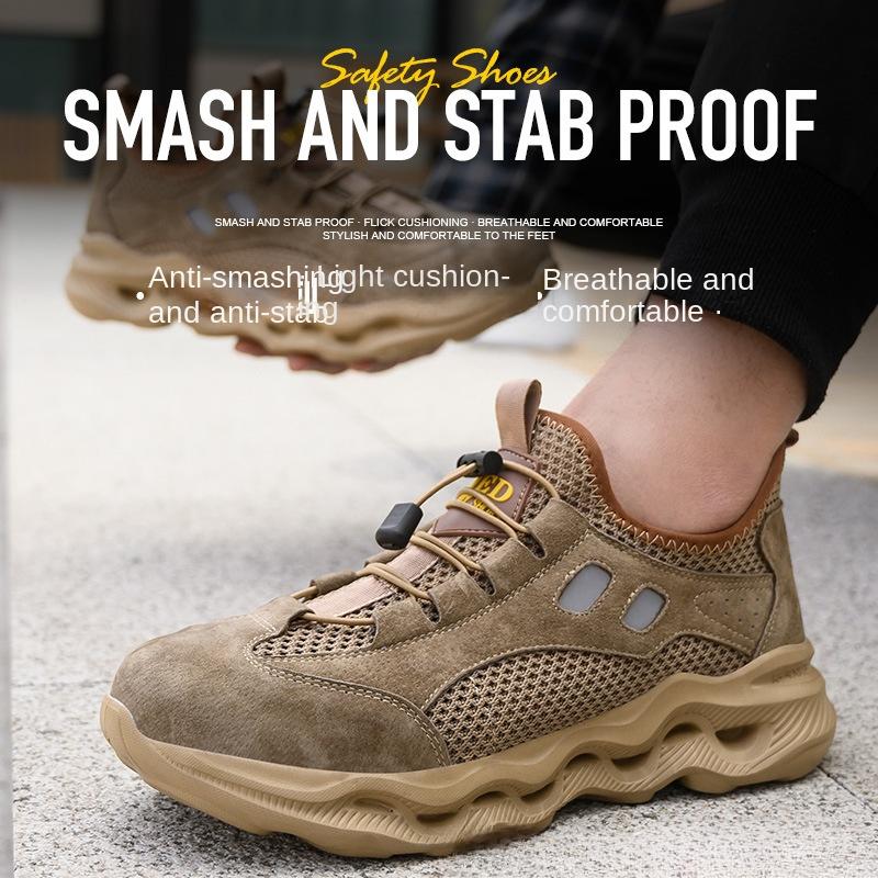 Новые сверхлегкие рабочие ботинки для мужчин, утепленные, ударопрочные и устойчивые к проколам рабочие ботинки