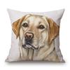Hand Painting Dog Posters Cushion Cover Greyhound Bull Terrier Labrador Animals Portrait Pillowcase Decorative Pillows For Sofa