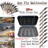 25Pcs Nymph Fishing Lure Fast Sinking Copper Wire Tungsten Bead Head Nymph Flies Trout Fly Fishing Lures