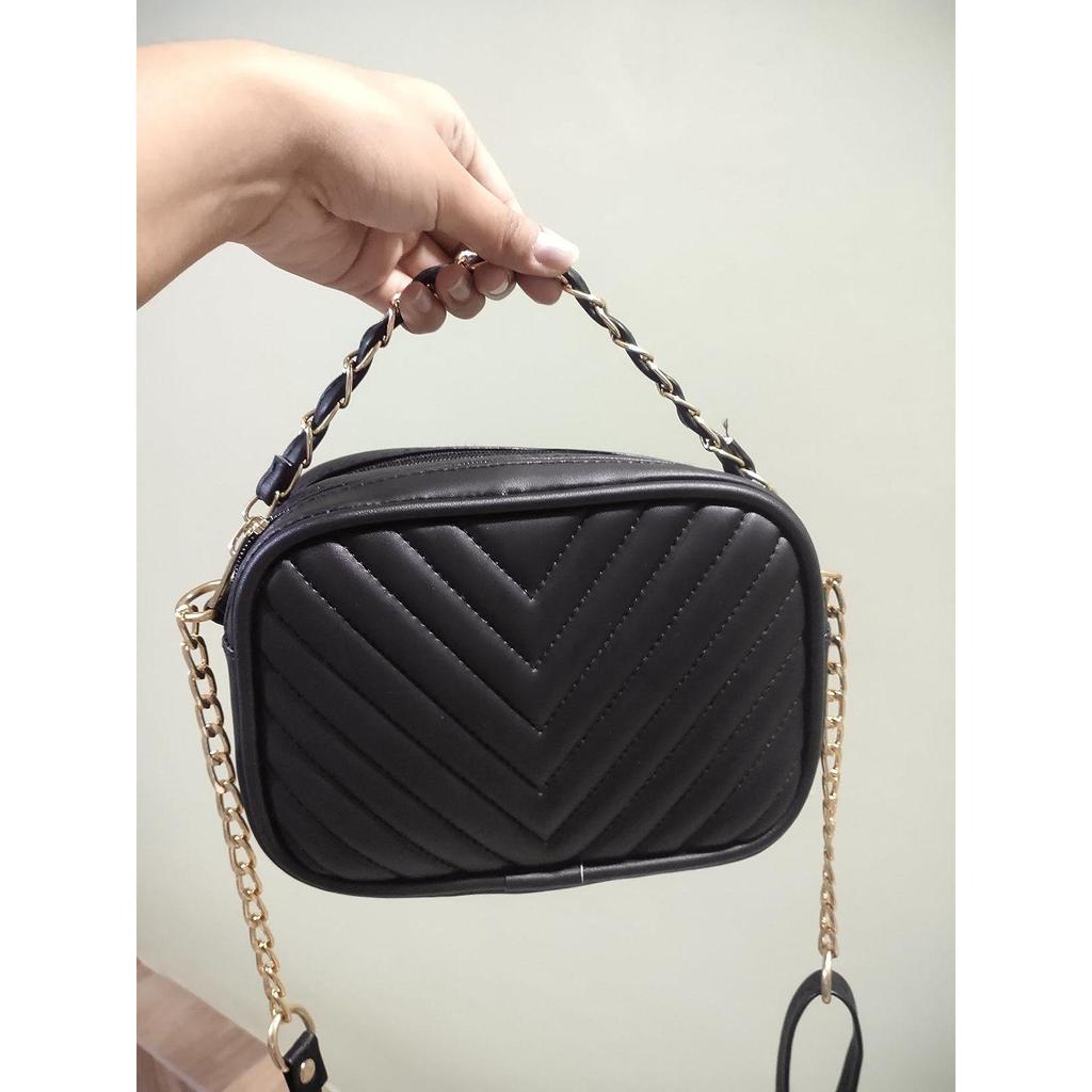 Стеганая сумка-слинг Vogueish для девочек/женщин (черный) | Стильные сумки через плечо на плечо для девочек