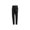Simple Mid-Waist Knitted Sports Pants Women Bottoms Black DU0014