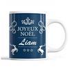 Mug - Noël Liam Bleu - Ceramic - Printed Front/Back - 325 Ml