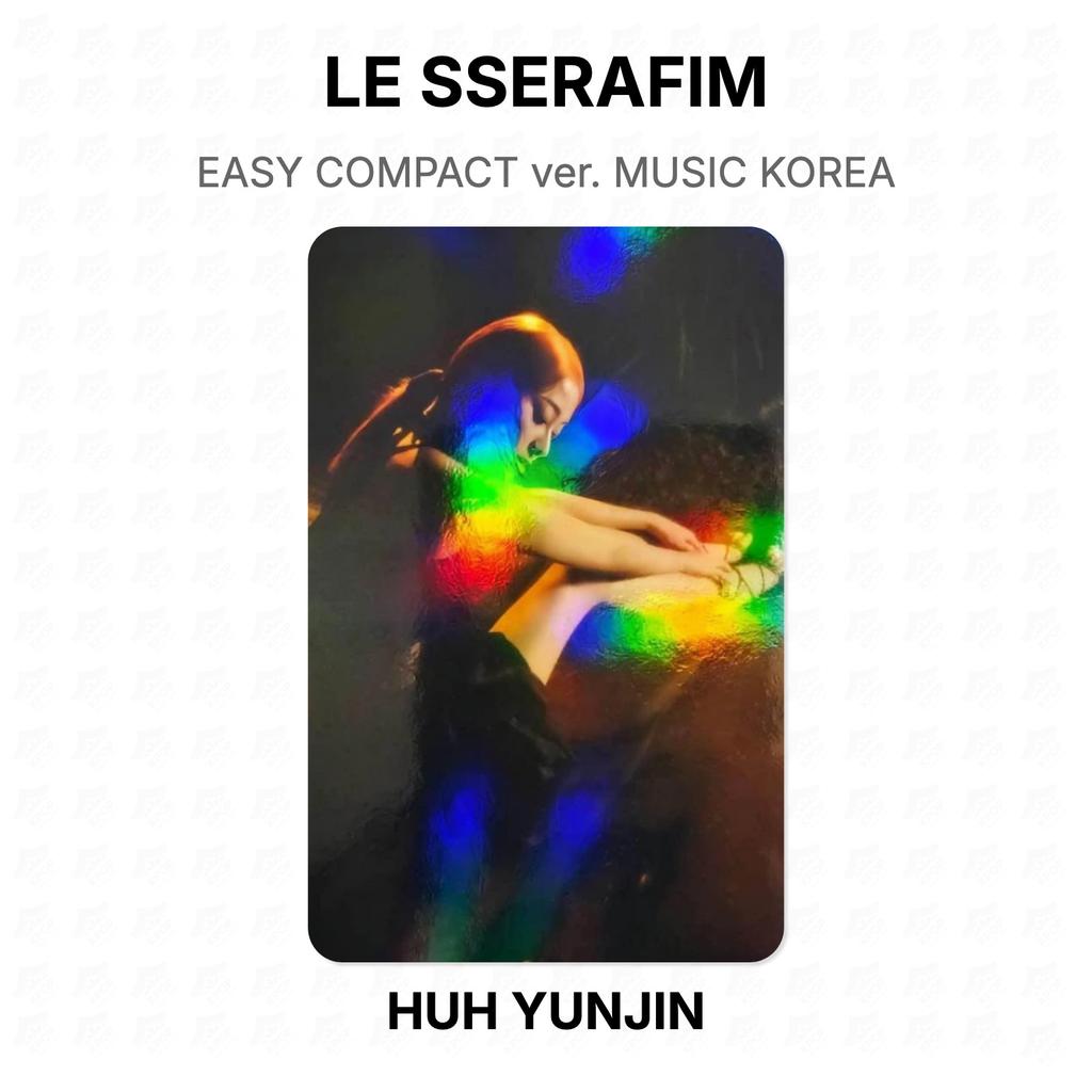 LE SSERAFIM ЛЕГКИЙ КОМПАКТНЫЙ версия. MUSIC KOREA Официальная фотокарточка