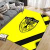 Beitar Jerusalem Football Club2 Flannel Pattern Square Carpet,Area Rug,Carpet Rug for Living Room Bedroom Sofa Playroom Decor,Non-slip Floor Mat