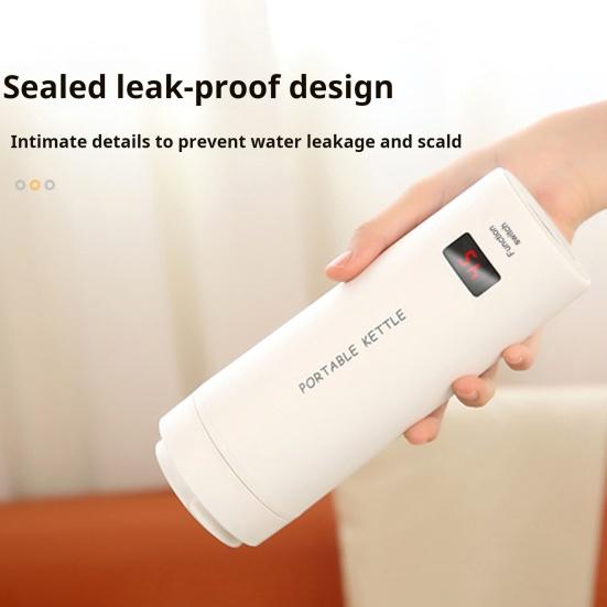 Портативный электрический чайник, грелка с 4 настройками температуры, цифровой дисплей, автоматическое отключение, пищевой электрический чайник, не содержащий BPA, бойлер