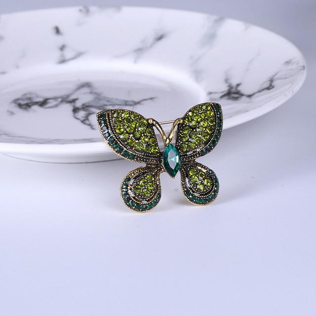 Высококачественная изысканная брошь-бабочка со стразами, модный темпераментный кардиган, пальто, аксессуары для одежды, корсаж