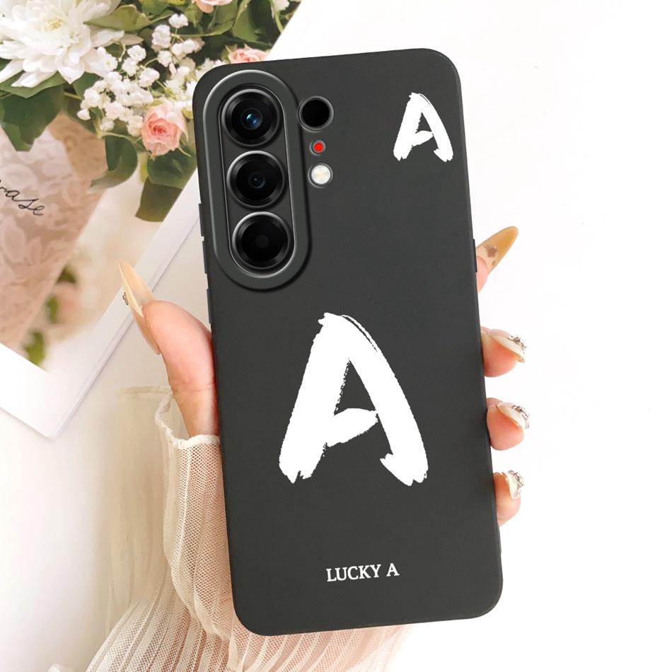 For Tecno Camon 50 Pro 4G CN5c Lucky Initial Letter Phone Case For Tecno Camon 50Pro 4G Soft Silicone Cases Bumpers