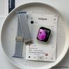 Мультяшный плетеный нейлоновый ремешок с магнитной застежкой для Apple Watch Series 10 42мм 46 41мм 40 Прекрасный девчачий ремешок для iwatch 10 9 8 SE 6 5 4