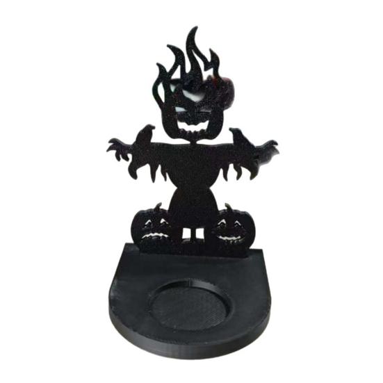 3D Printed Ghost Scarecrow Halloween Decor Candle Holder