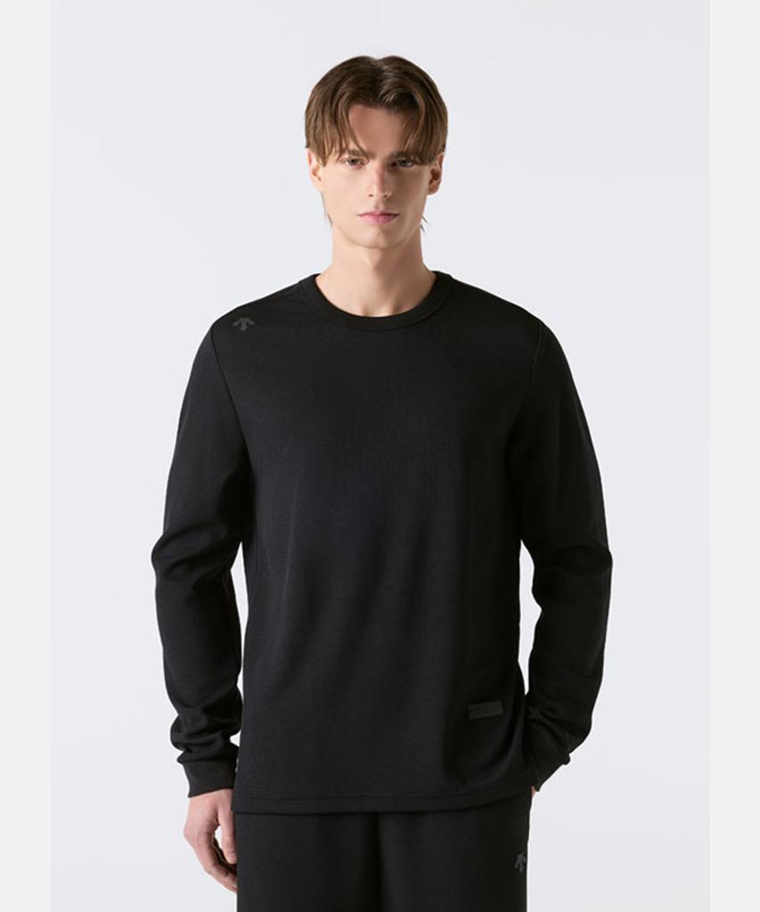 DESCENTE Dry Waffle Long Sleeve T-Shirt Black Sr111Utl32