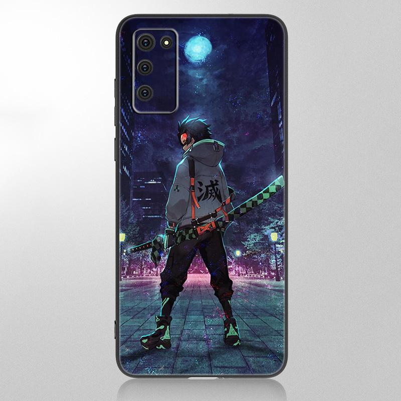 Чехол аниме Demon Slayer Tanjiro для Samsung Galaxy A12 A02S A22 A32 A52 A72 A71 A51 A41 A31 A21 A11 A50 A70 A10 A20S, черный чехол