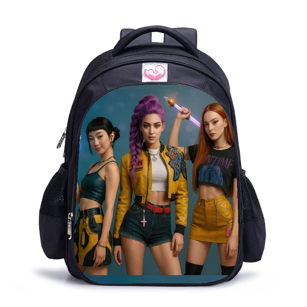 Повседневная сумка через плечо с рисунком из мультфильма для учеников младших классов средней школы, рюкзаки большой вместимости