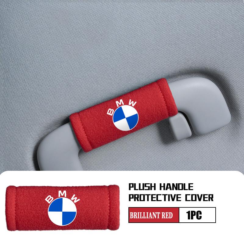 CJR4  Plush Car Roof Handle Protective Cover Soft Grip Assist Universal For BMW M Sport M2 M3 M4 M5 M6 E46 E90 E60 F10 F20 E87 X3 X6