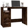 VidaXL Desk with Drawers Smoked Oak 102x50x76 Cm Engineered Wood 823037