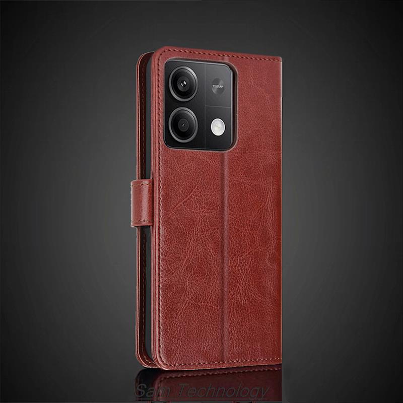 Card Holder Cover Case for Xiaomi Redmi Note 13 Note13 Pro 5G Pu Leather Flip Cover Retro Wallet Case Business Fundas Coque