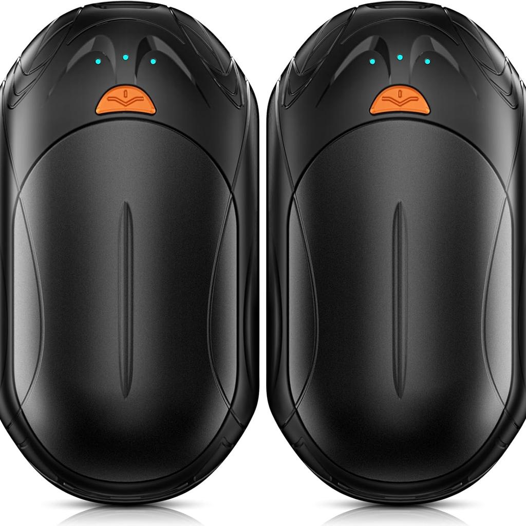 Грелки для рук, перезаряжаемые, 2 шт., 6000 мАч, перезаряжаемая грелка для рук, 20 ч, электрическая грелка для рук, портативный карманный обогреватель, карманный размер грелка для рук