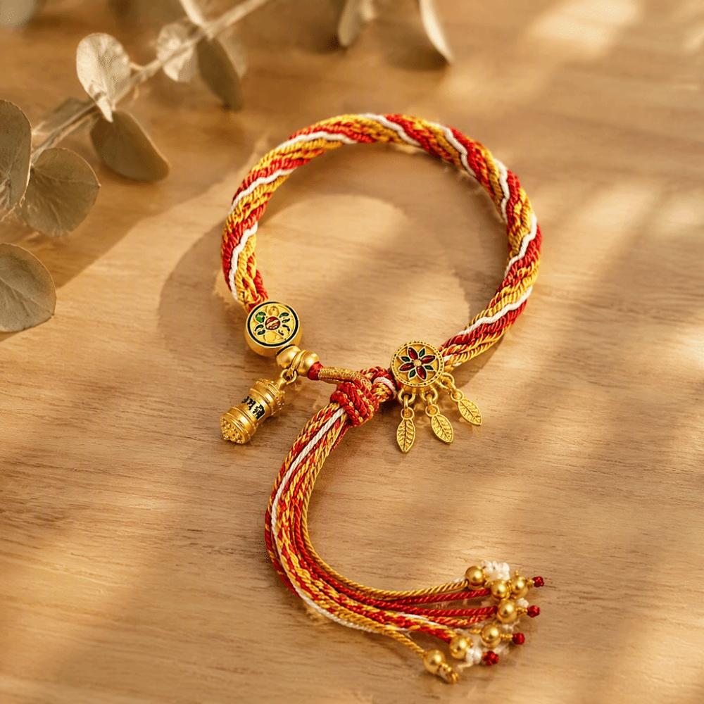 Multi-color Bracelet Synthetic Fiber Cord Adjustable Bracelet Ethnic Bracelet All Seasons