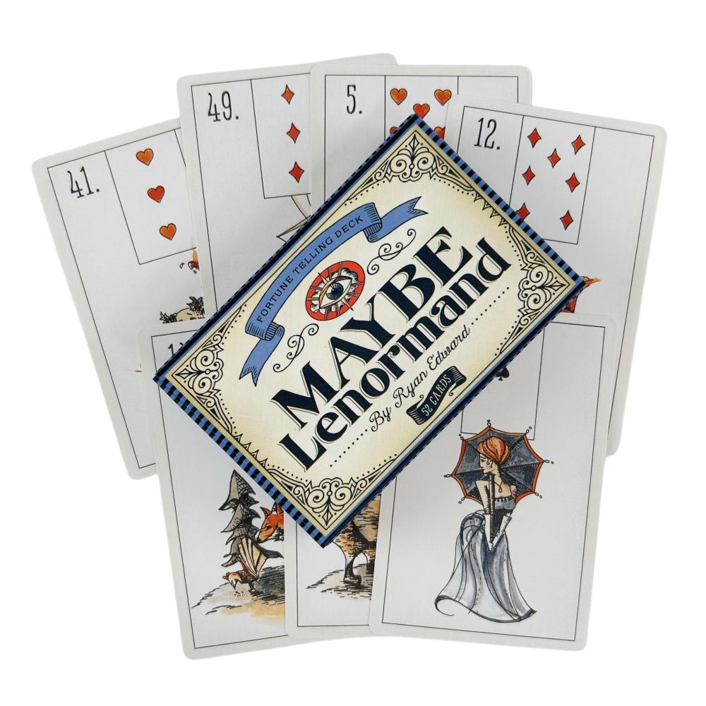 Возможно, Ленорман Оракул Карты Гадания Колода Английское Видение Издание Таро Доска Игра Игра Для Вечеринки