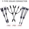 1/5/20/100 Sets Photovoltaic Solar Connector 1000V 30A Male Female 3-Way 4-Way 5-Way Plug DC PV Y Type 1 To 2/3/4 Adapter