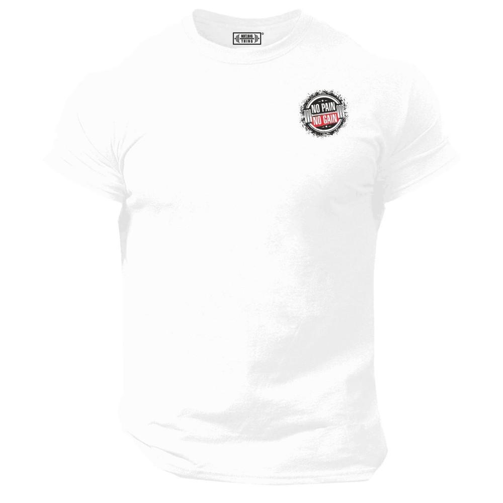 No Pain No Gain T Shirt Small Gym Clothing Bodybuilding Training Workout Mma Top