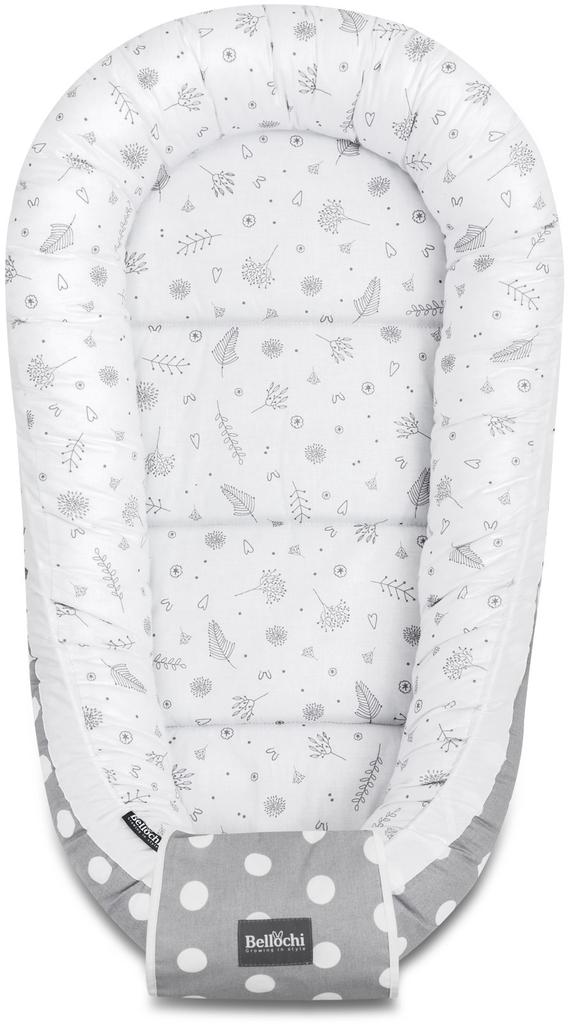 Bellochi Baby Nest Pod Baby Sleep Pod for Newborn - 100% Cotton - Oeko-TEX Certified - 90x60x12cm - with Protective Edges - dotti bello