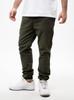 Lucky Dice Men's Olive Green Jogger Pants with Drawstring M