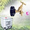 Латунный клапан-кран 1/2 дюйма для IBC, аксессуар для подачи воды, совместимый с различными ведрами, наружный кран-носик и адаптер-колпачок