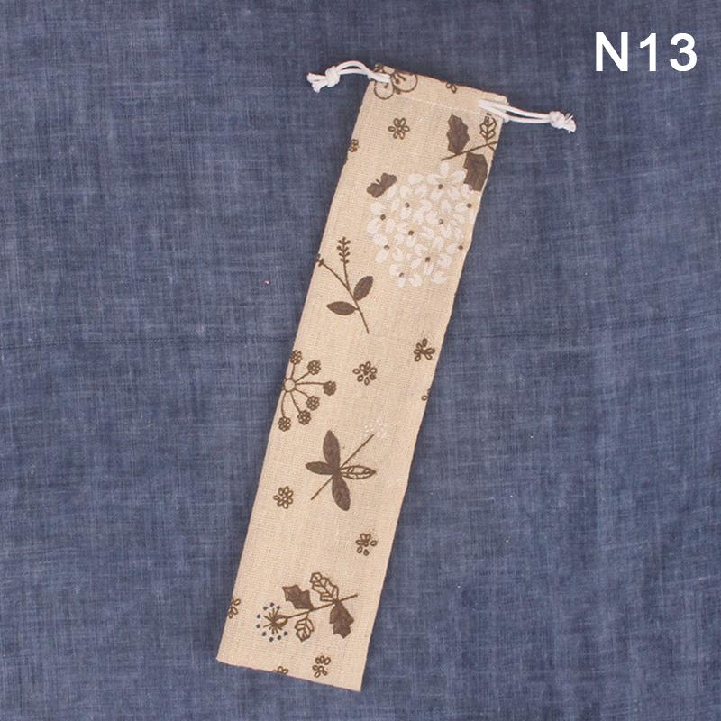 1 шт. многоразовый соломенный мешочек для металлических соломенных столовых приборов, красочный дорожный походный палочки для еды ложка вилка нож сумка для хранения контейнер