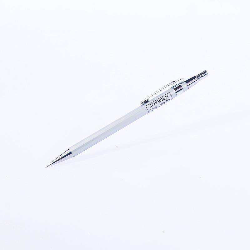Регулируемый металлический механический карандаш: 0,5 мм и 0,7 мм для студентов - Непрерывное письмо, нажимной механизм