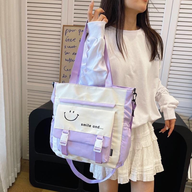 Студенческая сумка для канцелярских принадлежностей большой вместимости, портативная сумка для хранения, новая сумка, сумка через плечо, сумка-мессенджер.