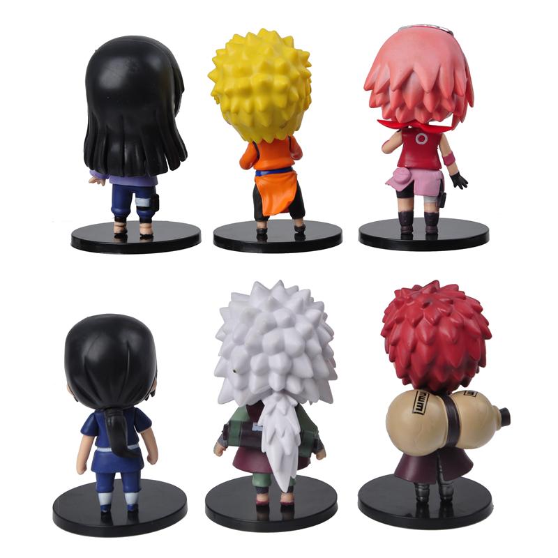 Фигурки Наруто Аниме Модель Узумаки Наруто Хьюга Хината Сакура Итачи Джирая Гаара Q Версия ПВХ Милая Кукла Дети Подарочные Игрушки