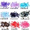 Multi-Color AB Jelly Resin Rhinestones, 2-6mm, 1000 Pcs, Flat Back for Nail Art