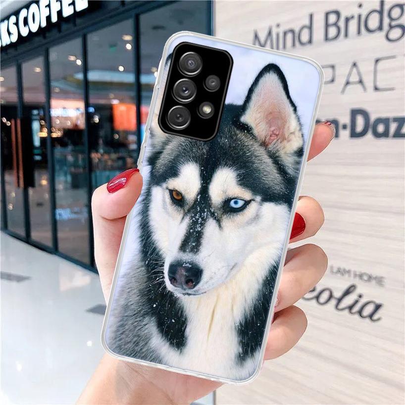 Чехол для телефона Samsung Galaxy A15 A14 A13 A12 A55 A54 A53 A52 A32 A35 A34 A33 A25 A24 A23 A22 A04S A03S A02S Gal с изображением свирепого волка