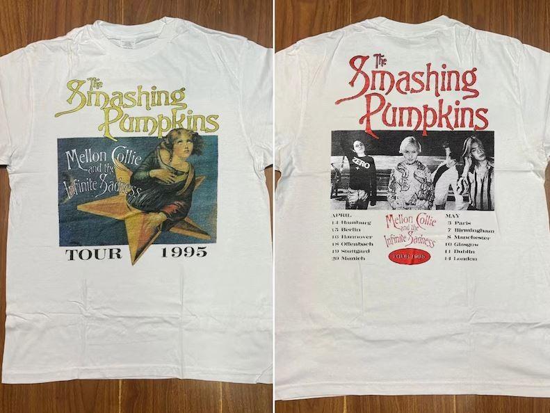 90039s Футболка Smashing Pumpkins Тур 1995 Унисекс Футболка