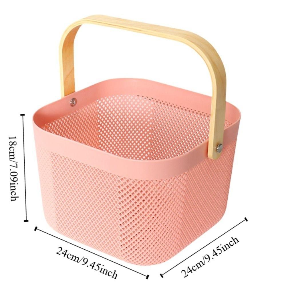 Handle Fruit and Vegetable Drainage Basket Large Capacity Towel Storage Basket Kitchen