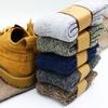 5 пар зимних мужских носков из мериносовой шерсти, очень толстые, теплые, высокого качества, в стиле Харадзюку, ретро, для снега, повседневные, антифриз, кашемировые носки для мужчин