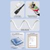 Silicone cable USB-A - USB-C 5A 1m - white