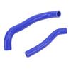 Комплект силиконовых патрубков радиатора 2 шт. Герметичный, непротекаемый, замена для Arctic Cat DVX-400 2007-2008 годов, синий