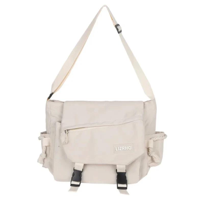 Сумка-мессенджер, японские сумки, школьные корейские сумки на одно плечо для девочек, студенток, в гонконгском стиле, в стиле ретро, ​​большая вместимость, женская сумка-почтальон